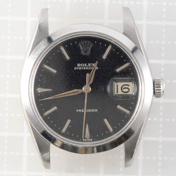【BtoB】ROLEX OYSTERDATE Ref.6694 Black Gilt Dial