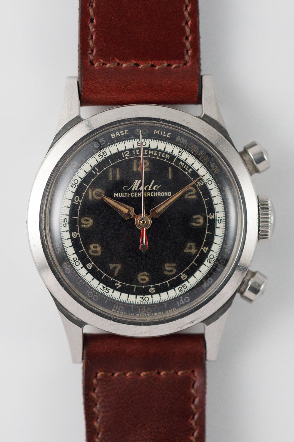 MIDO Multi-Center Chrono Ref.0760 Rare alpha hand Tasti Tondi