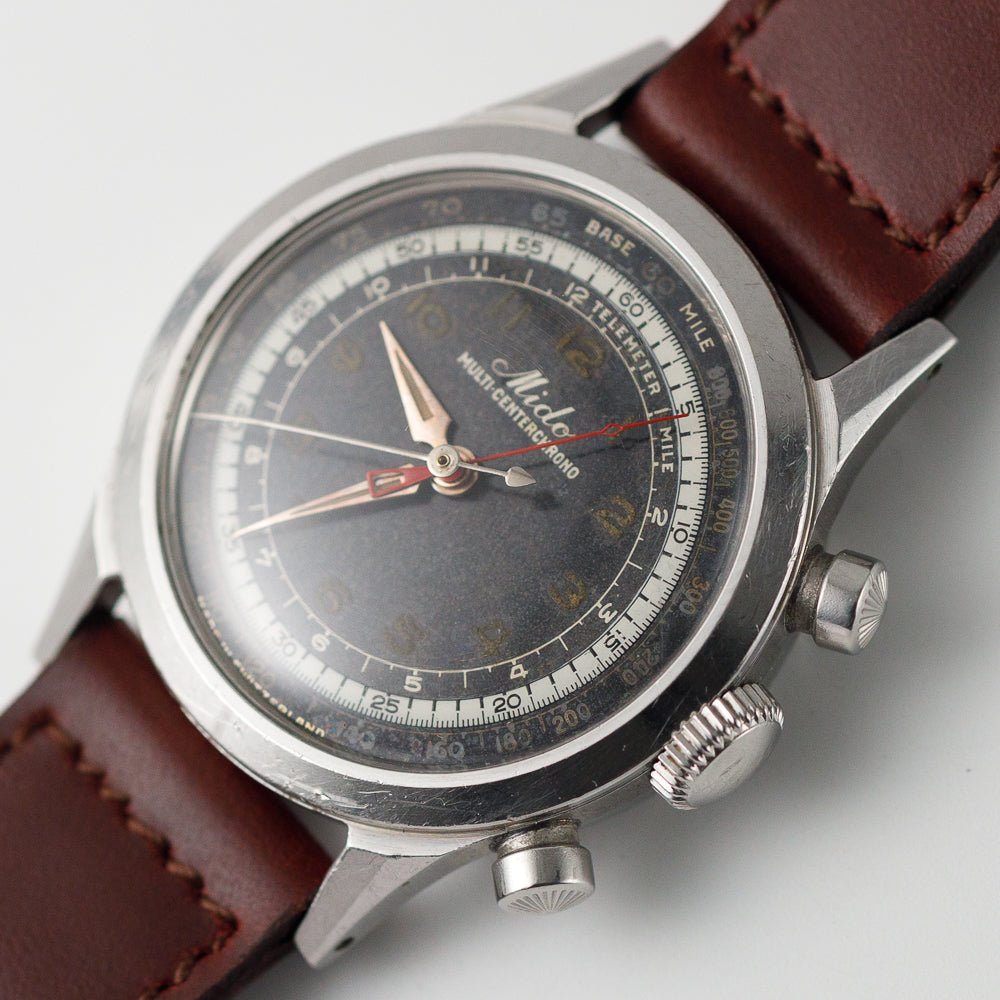 MIDO Multi-Center Chrono Ref.0760 Rare alpha hand Tasti Tondi