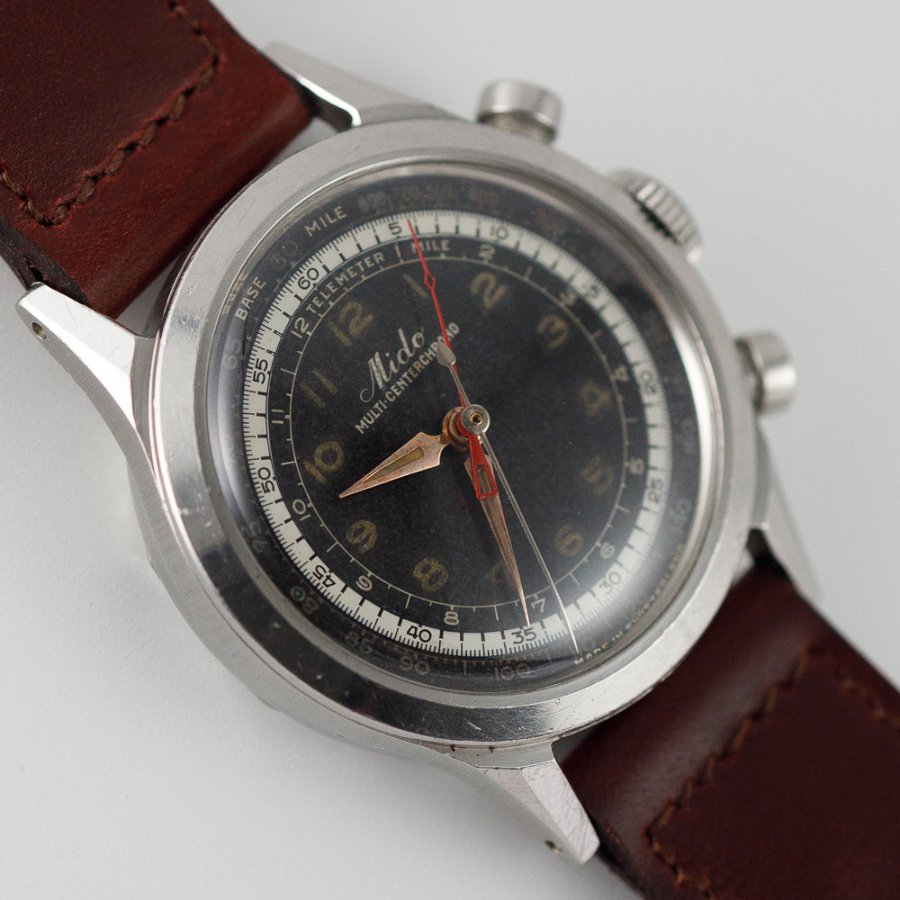 MIDO Multi-Center Chrono Ref.0760 Rare alpha hand Tasti Tondi