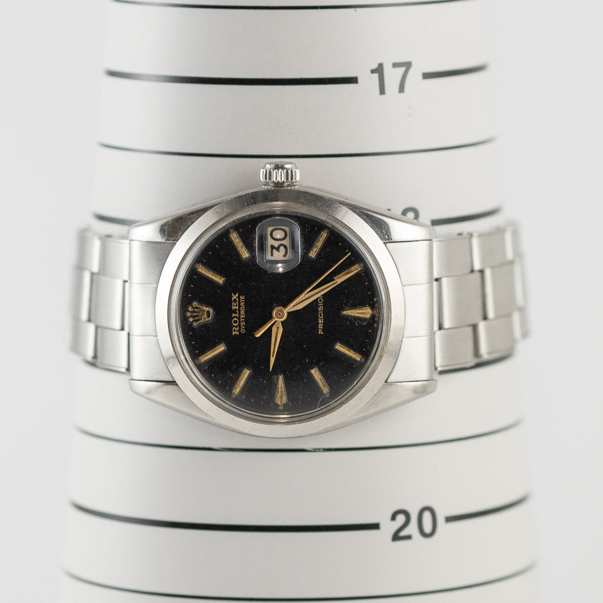 ROLEX OYSTERDATE Ref.6694 Black Gilt Dial