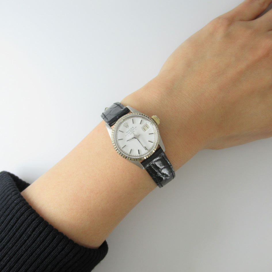 ROLEX OYSTER PERPETUAL DATE Ref.6517 18KWG