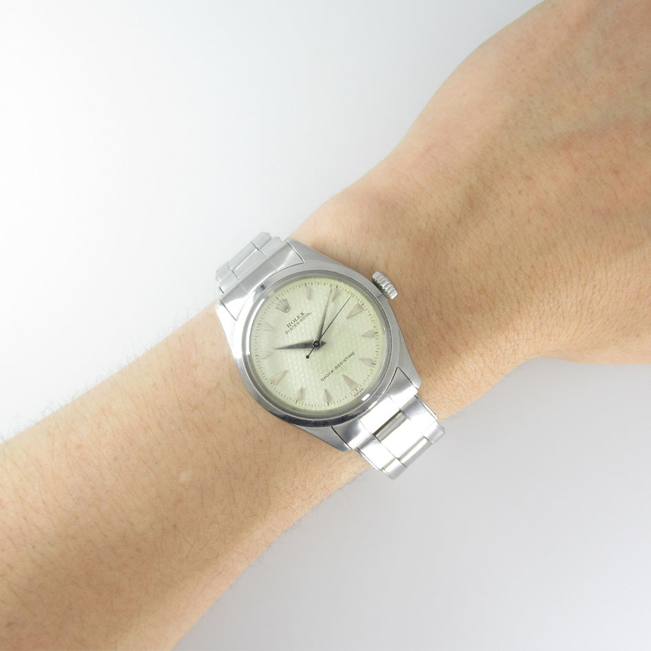 ROLEX OYSTER ROYAL Ref.6244 Honeycomb Dial with Expander Bracelet