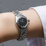 ROLEX OYSTER PERPETUAL Ref.6623 Glossy Black Gilt Dial