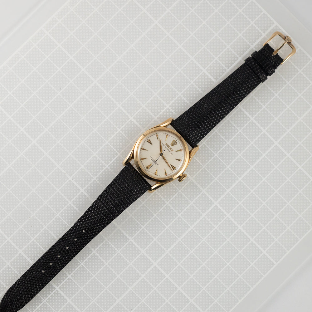 ROLEX SEMI BUBBLEBACK Ref.6092 BOMBAY Lug