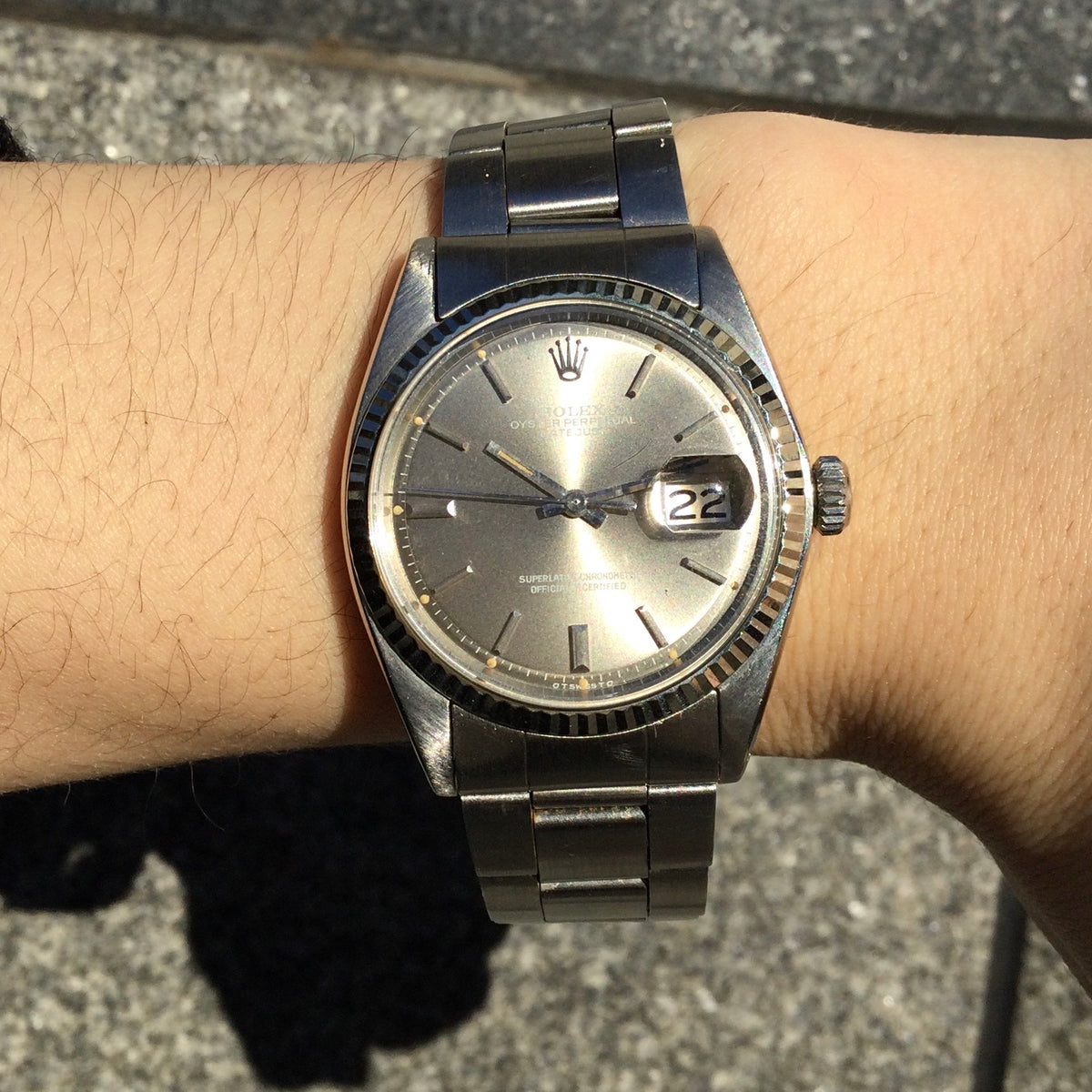 ROLEX DATEJUST REF.1601  σ dial Londn sky