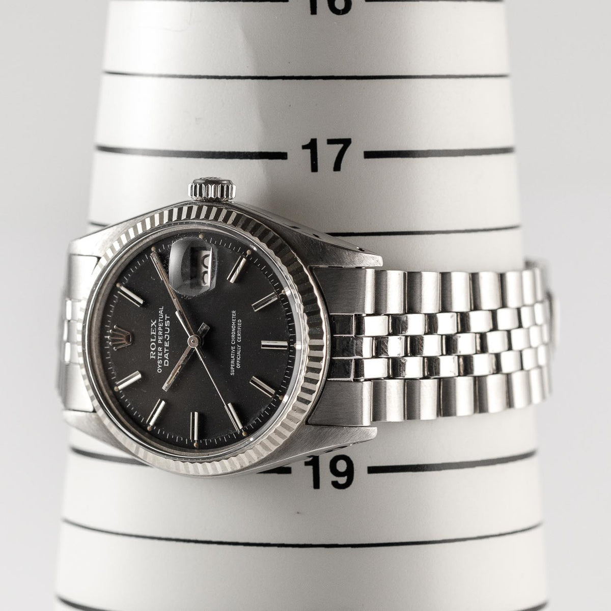 ROLEX DATEJUST Ref.1601 Black Matte Dial