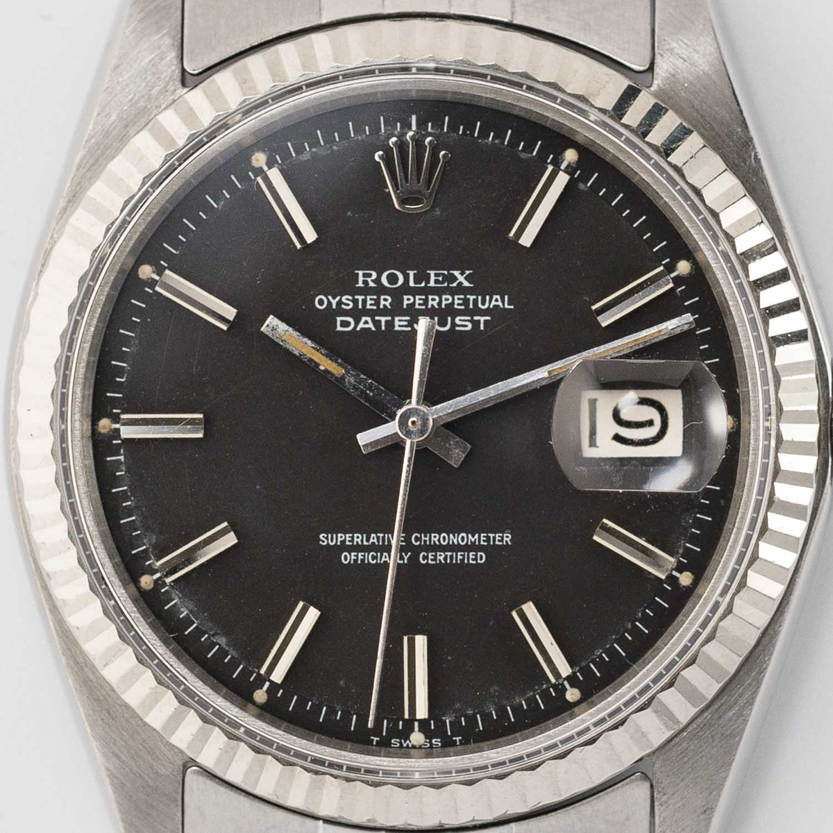 ROLEX DATEJUST Ref.1601 Black Matte Dial