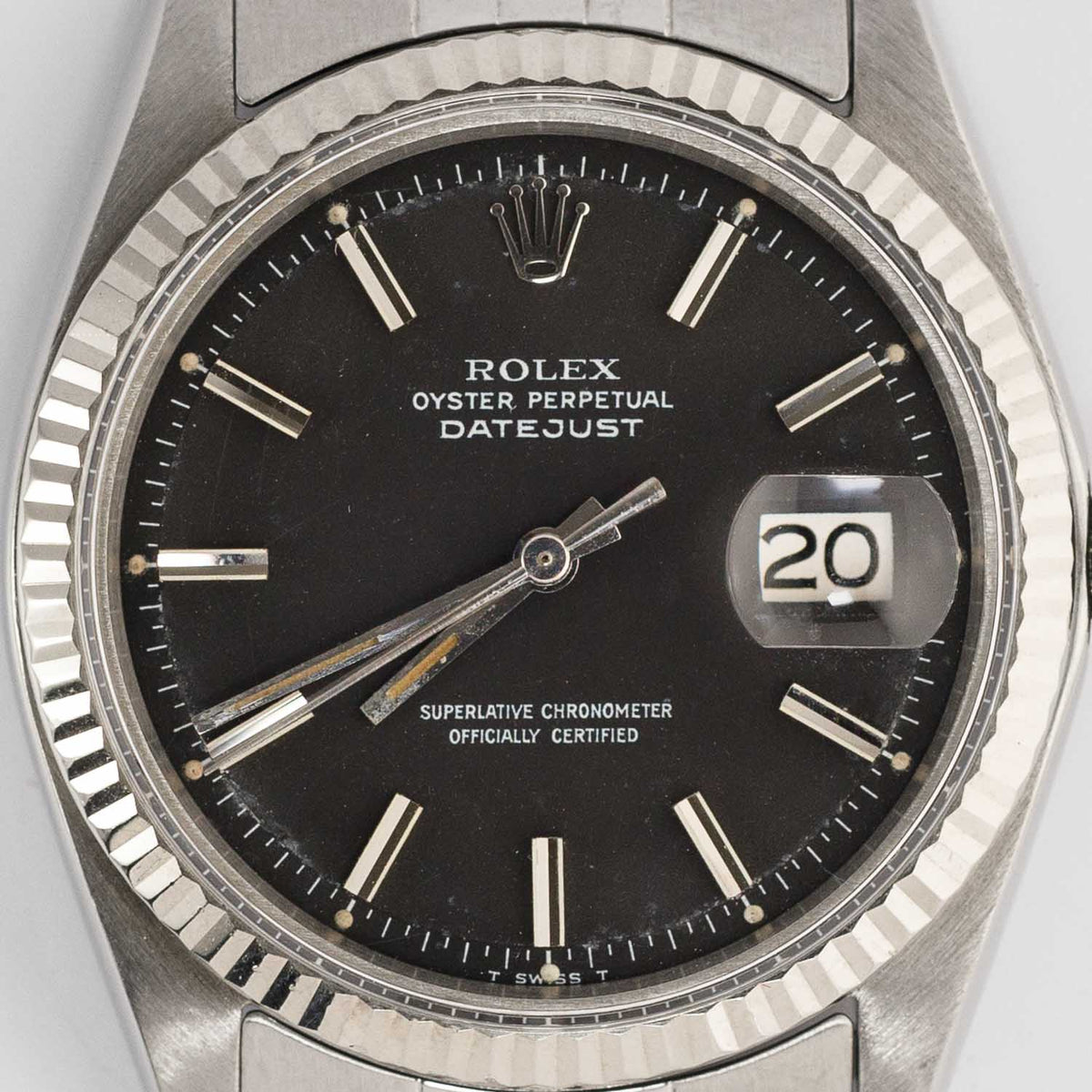ROLEX DATEJUST Ref.1601 Black Matte Dial