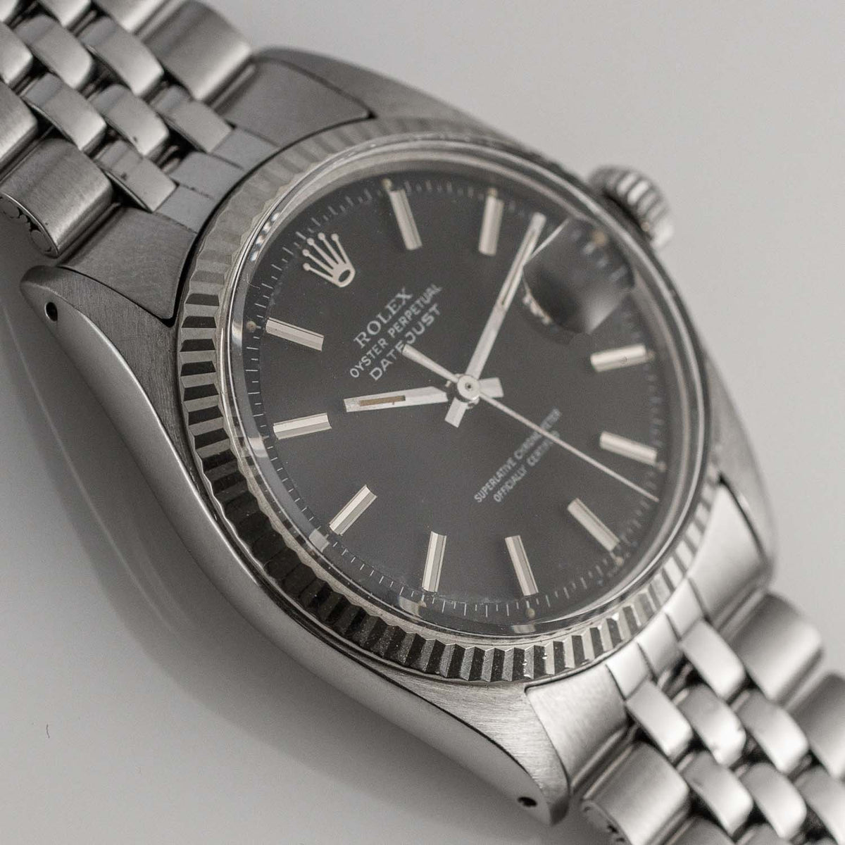 ROLEX DATEJUST Ref.1601 Black Matte Dial