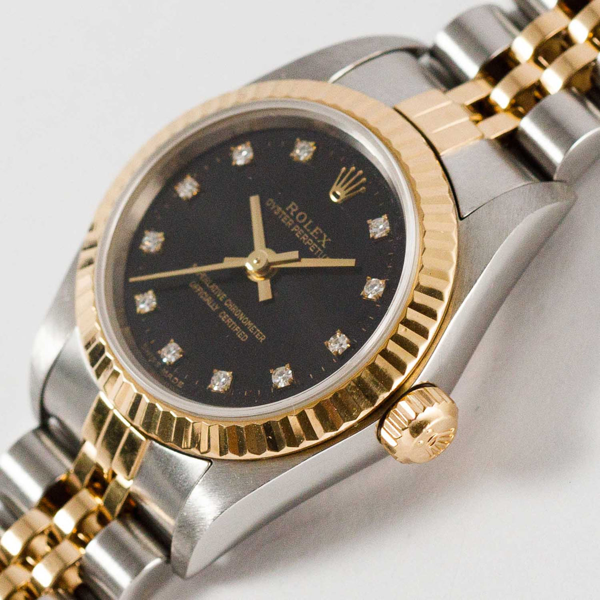 ROLEX OYSTER PERPETUAL Ref.76193G 11 Points Diamond