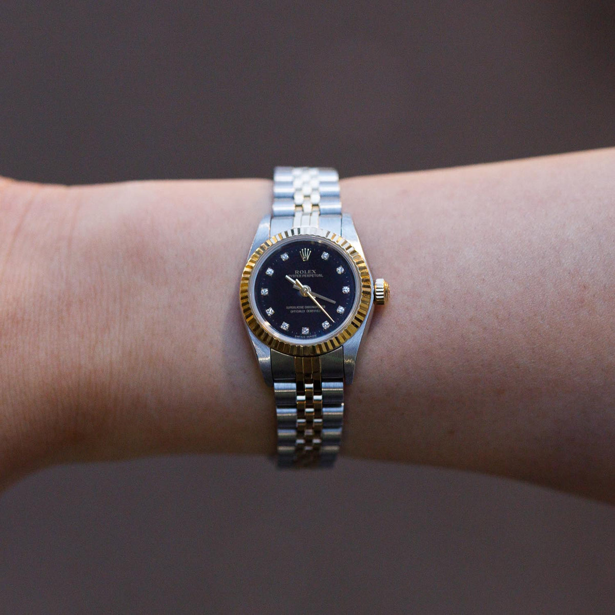 ROLEX OYSTER PERPETUAL Ref.76193G 11 Points Diamond