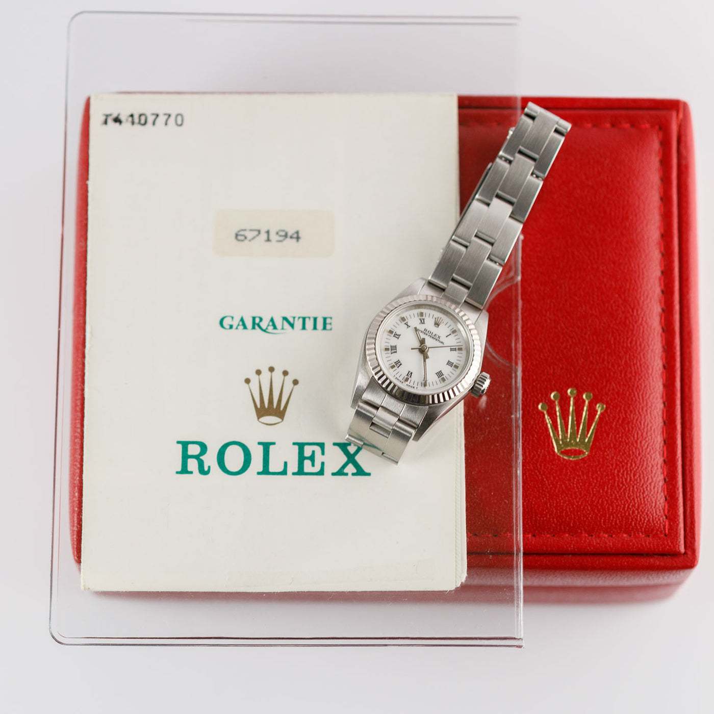 ロレックス ROLEX 67194 オイスターパーペチュアル WGベゼル Cal