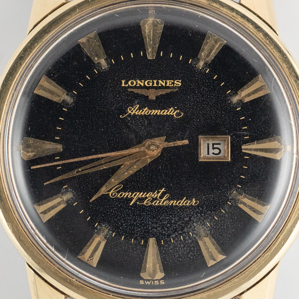 LONGINES Conquest Ref.9007 Black Gilt Dial – TIMEANAGRAM