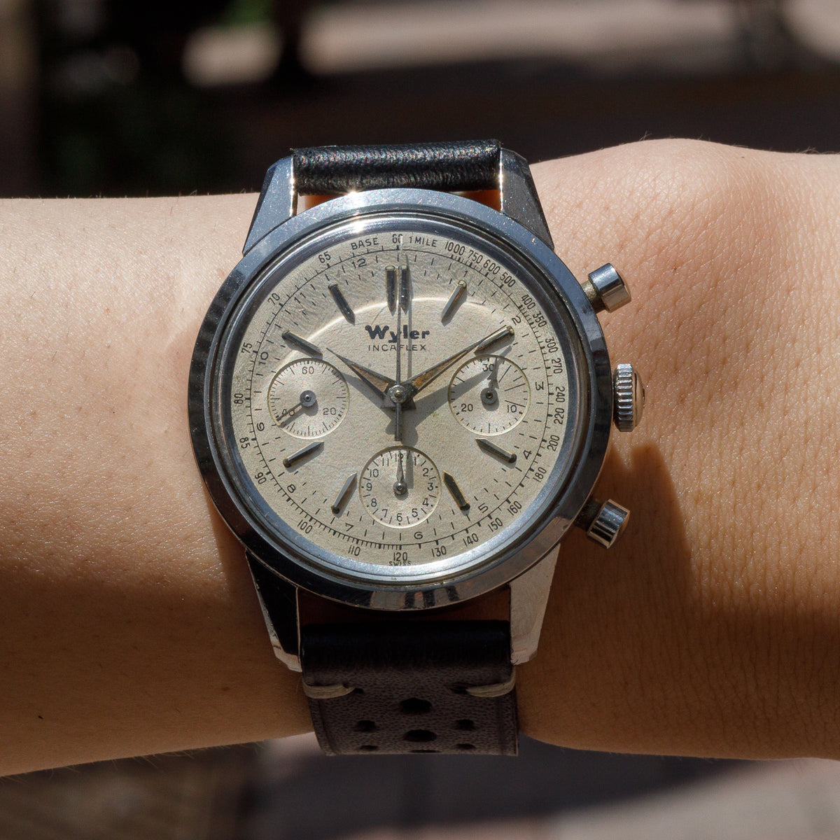 Wyler Ref.1502-4 One Piece Case Cal.Valjoux 72