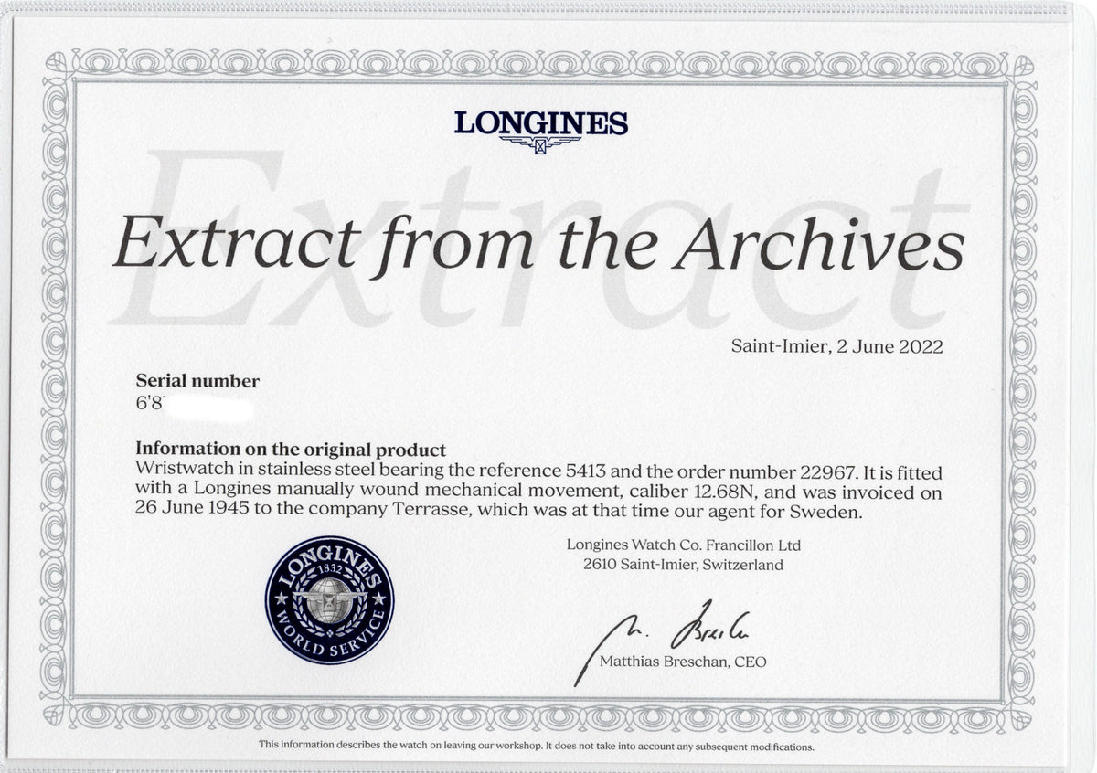 LONGINES Ref.5413 / 22967