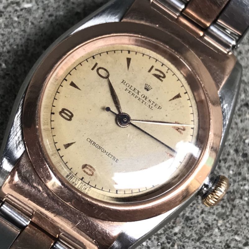 ROLEX Hooded Bubble Back Ref.3065 Gilt Index