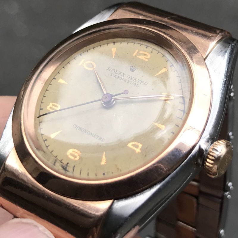 ROLEX Hooded Bubble Back Ref.3065 Gilt Index