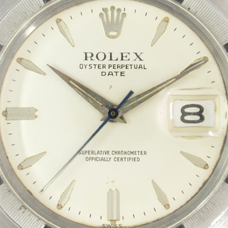ROLEX OYSTER PERPETUAL DATE Ref.6581 Big ROLEX Logo – TIMEANAGRAM