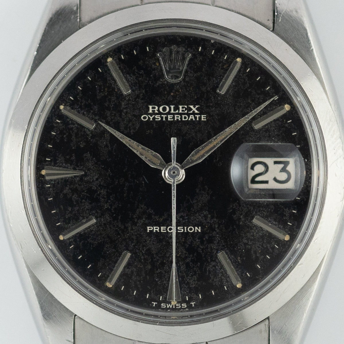 ROLEX OYSTERDATE Ref.6694 Black Gilt Dial