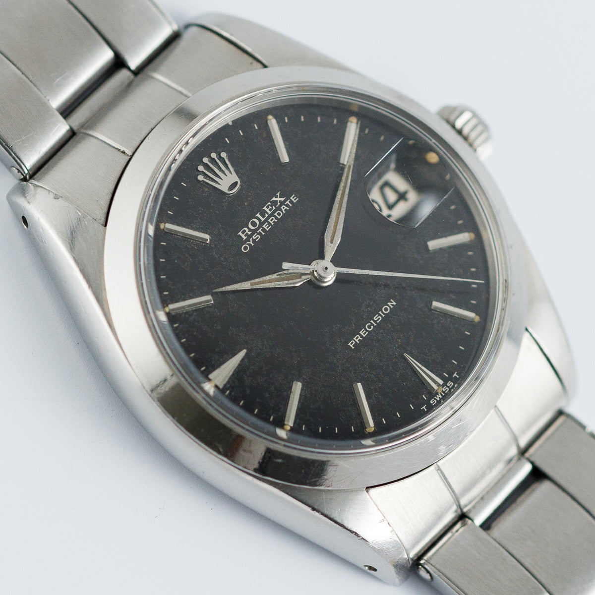 ROLEX OYSTERDATE Ref.6694 Black Gilt Dial