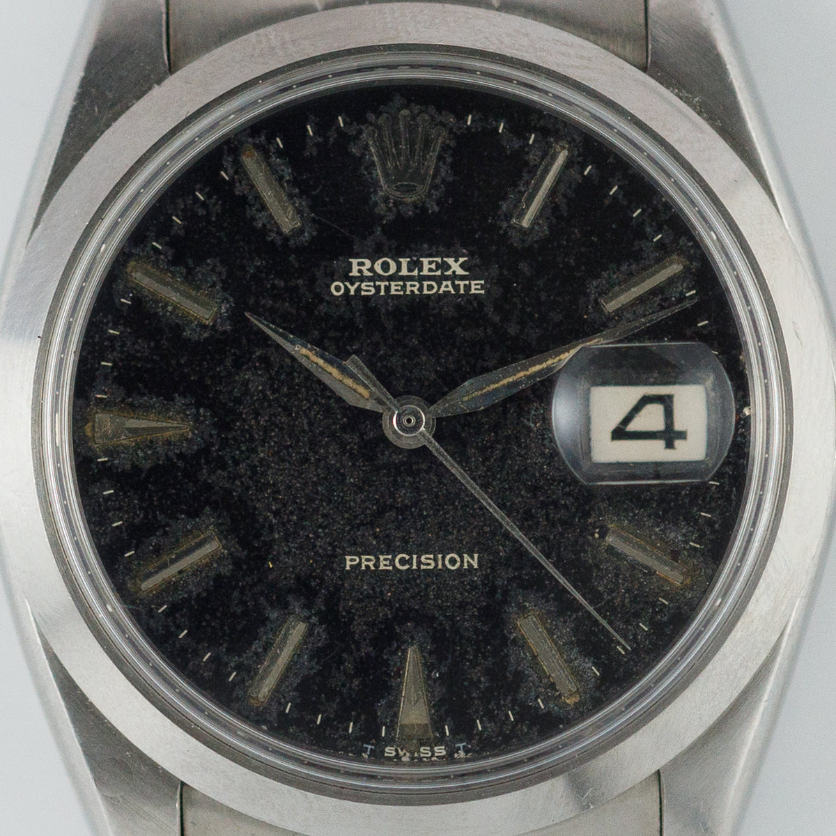 ROLEX OYSTERDATE Ref.6694 Black Gilt Dial