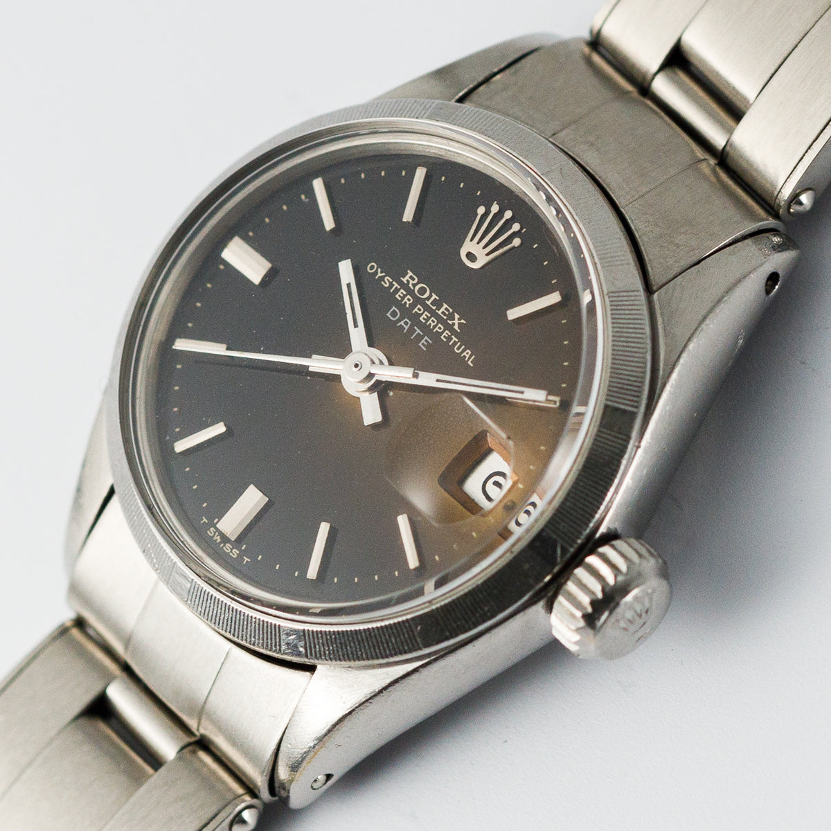 ROLEX OYSTER PERPETUAL DATE Ref.6519 Black Gilt Dial
