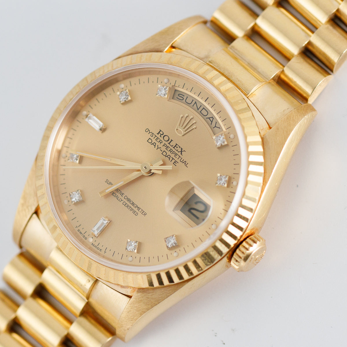 ROLEX DAY-DATE Ref.18238 10 Points Diamond