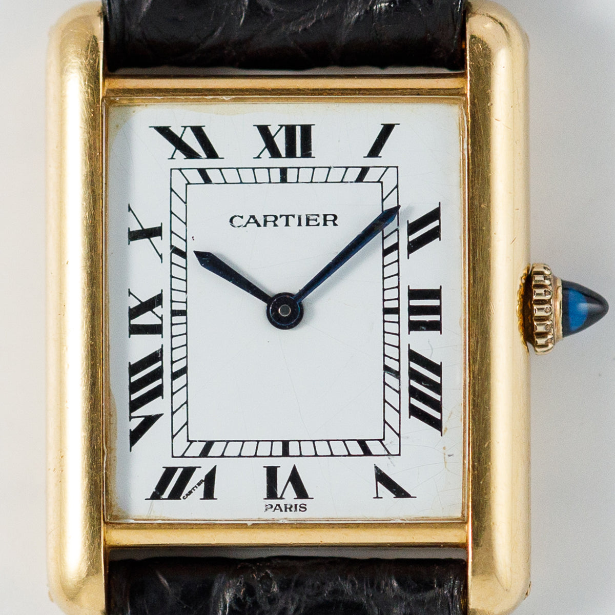 CARTIER LM TANK LC Ref.78086 Paris Dial Old Cabochon Crown