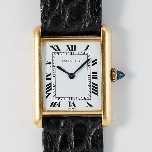 CARTIER LM TANK LC Paris Dial Old Cabochon Crown – TIMEANAGRAM