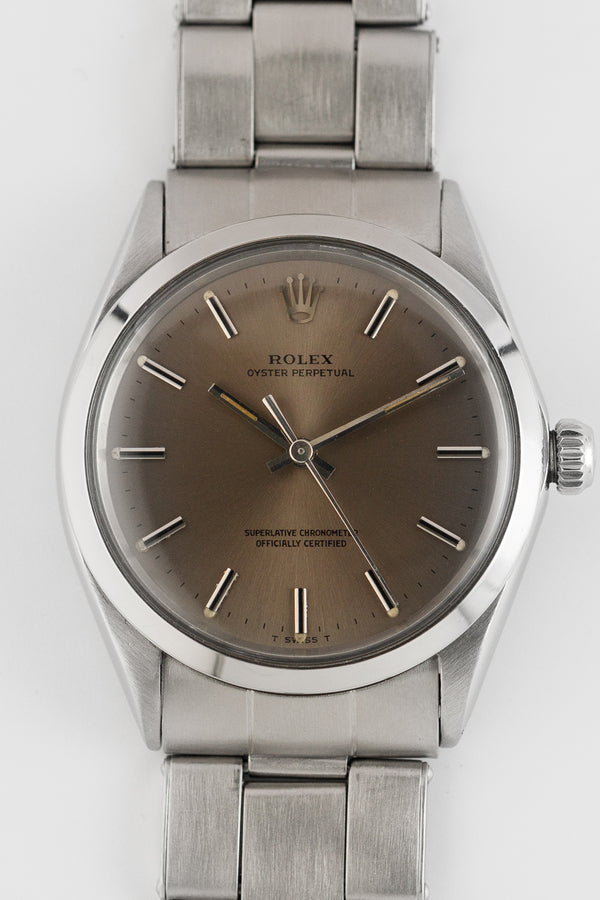 ROLEX OYSTER PERPETUAL Ref.1002 Brown Color Dial