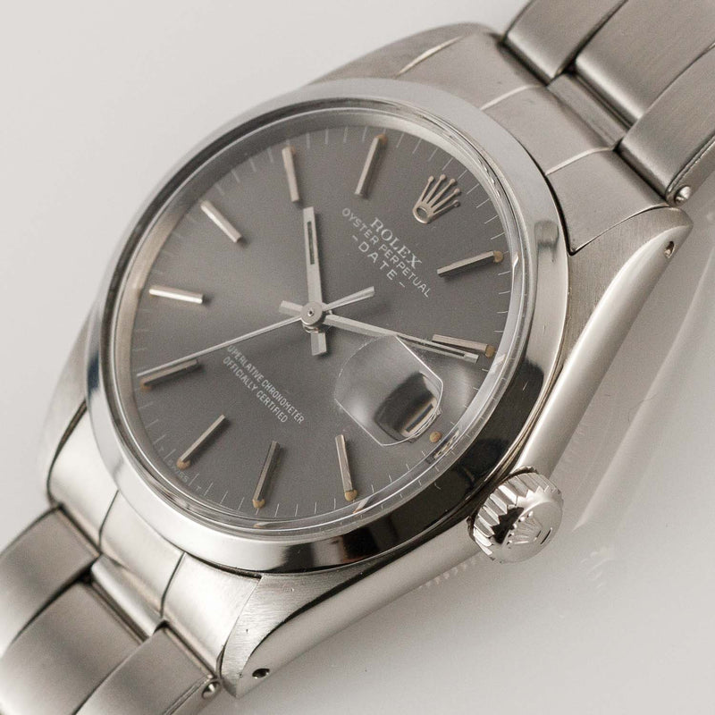 ROLEX OYSTER PERPETUAL DATE Ref.1500 Gray Dial