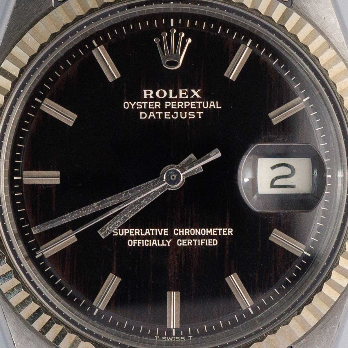 ROLEX DATEJUST Ref.1601 Black Gilt Dial