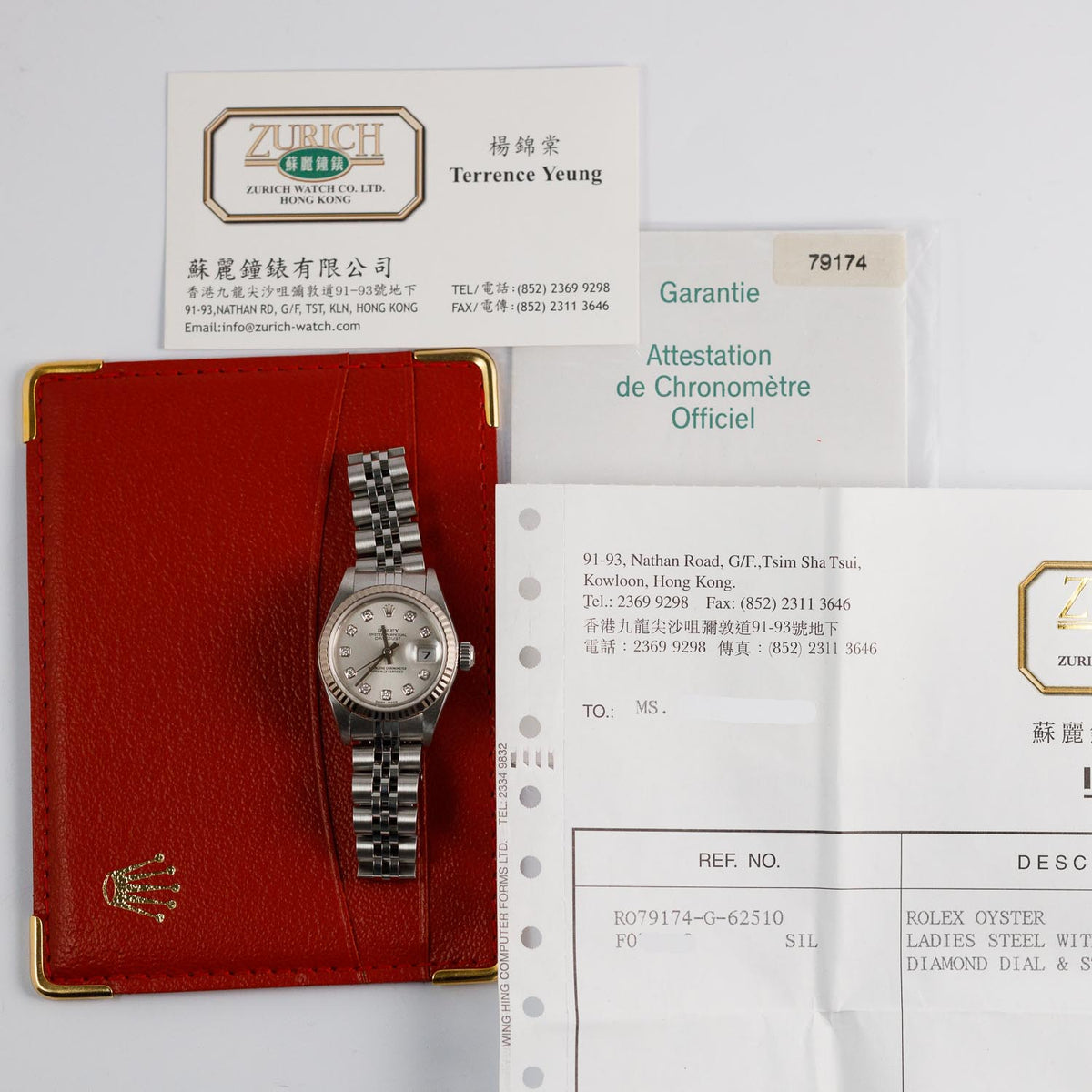 ROLEX DATEJUST Ref.79174 10 Points Diamond