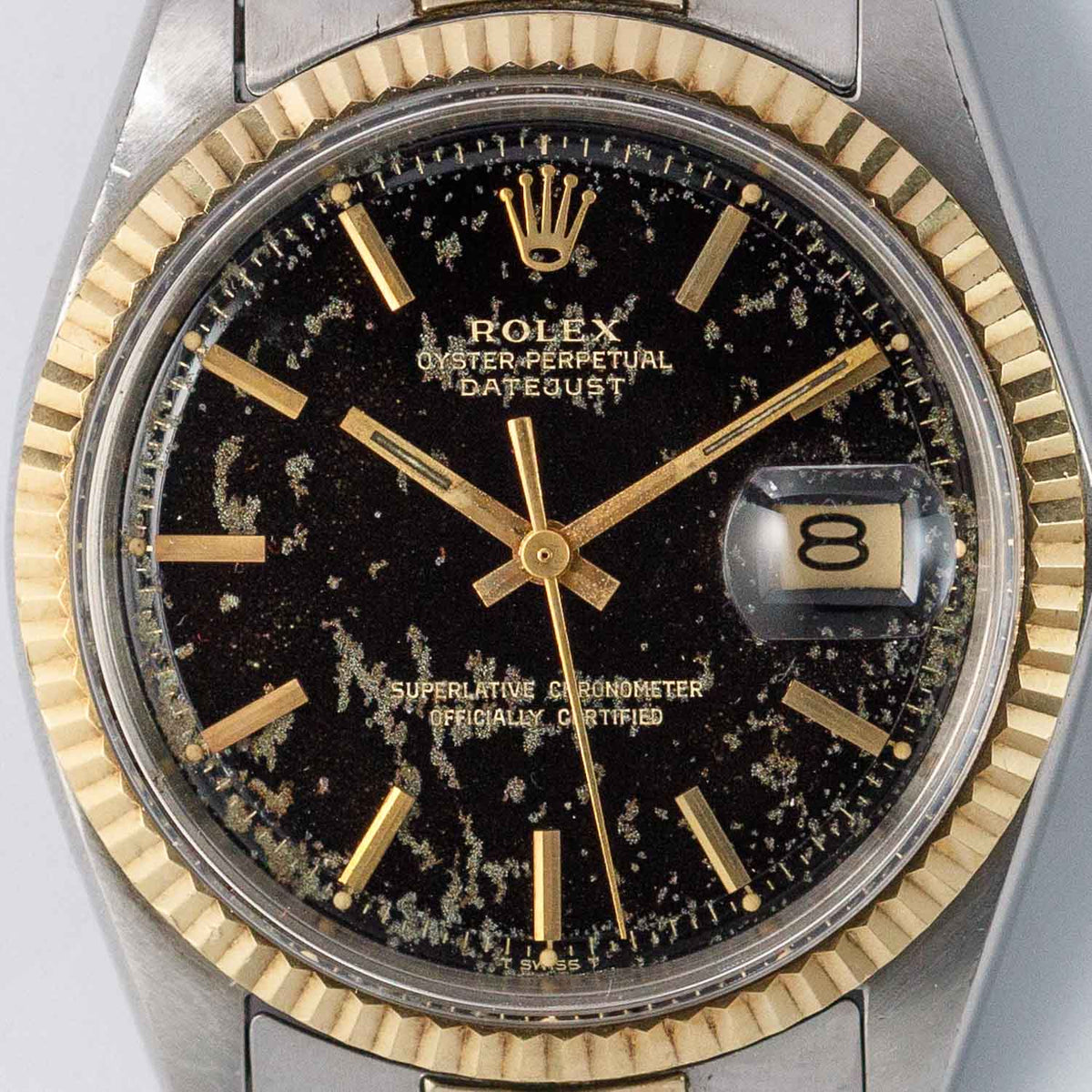 ROLEX DATEJUST Ref.1601 Black Gilt Dial