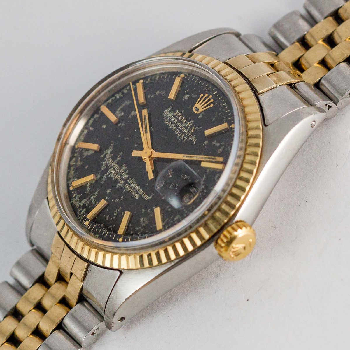 ROLEX DATEJUST Ref.1601 Black Gilt Dial