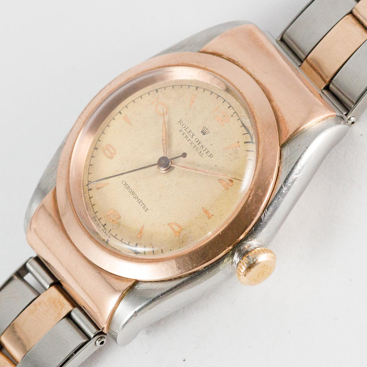 ROLEX Hooded Bubble Back Ref.3065 Gilt Index