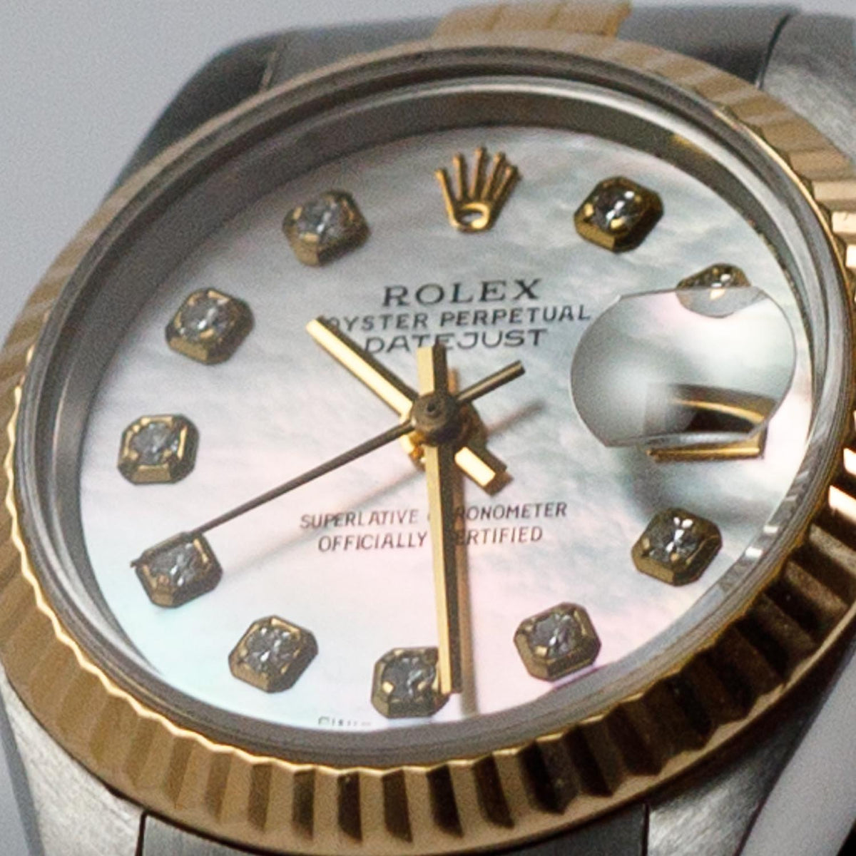 ROLEX DATEJUST Ref.69173 Mother Of Pearl Dial 10 Points Diamond