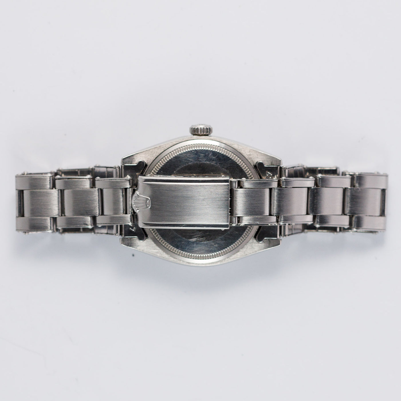 再度出品 ROLEX OYSTER PERPETUAL DATE Ref.1500 Black Gilt Patina Dial