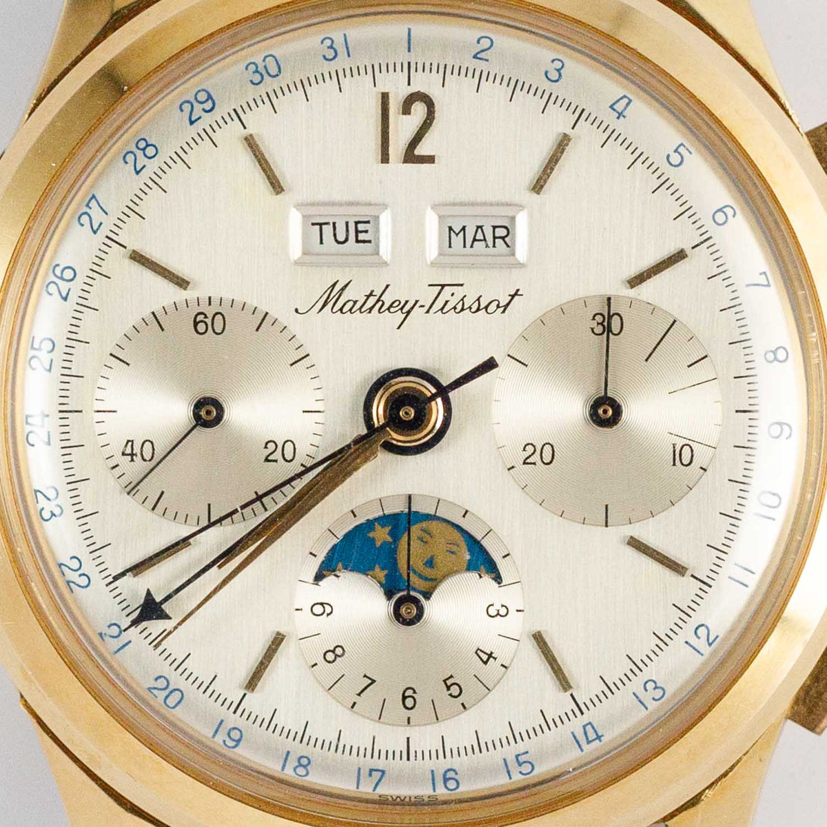MATHEY TISSOT Ref.1679 Triple Calendar Moonphase