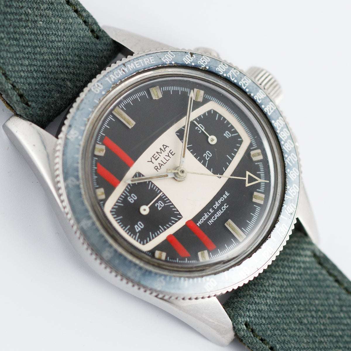 YEMA RALLYE Ref.9312 No Date Ghost Bezel MARIO ANDRETTI