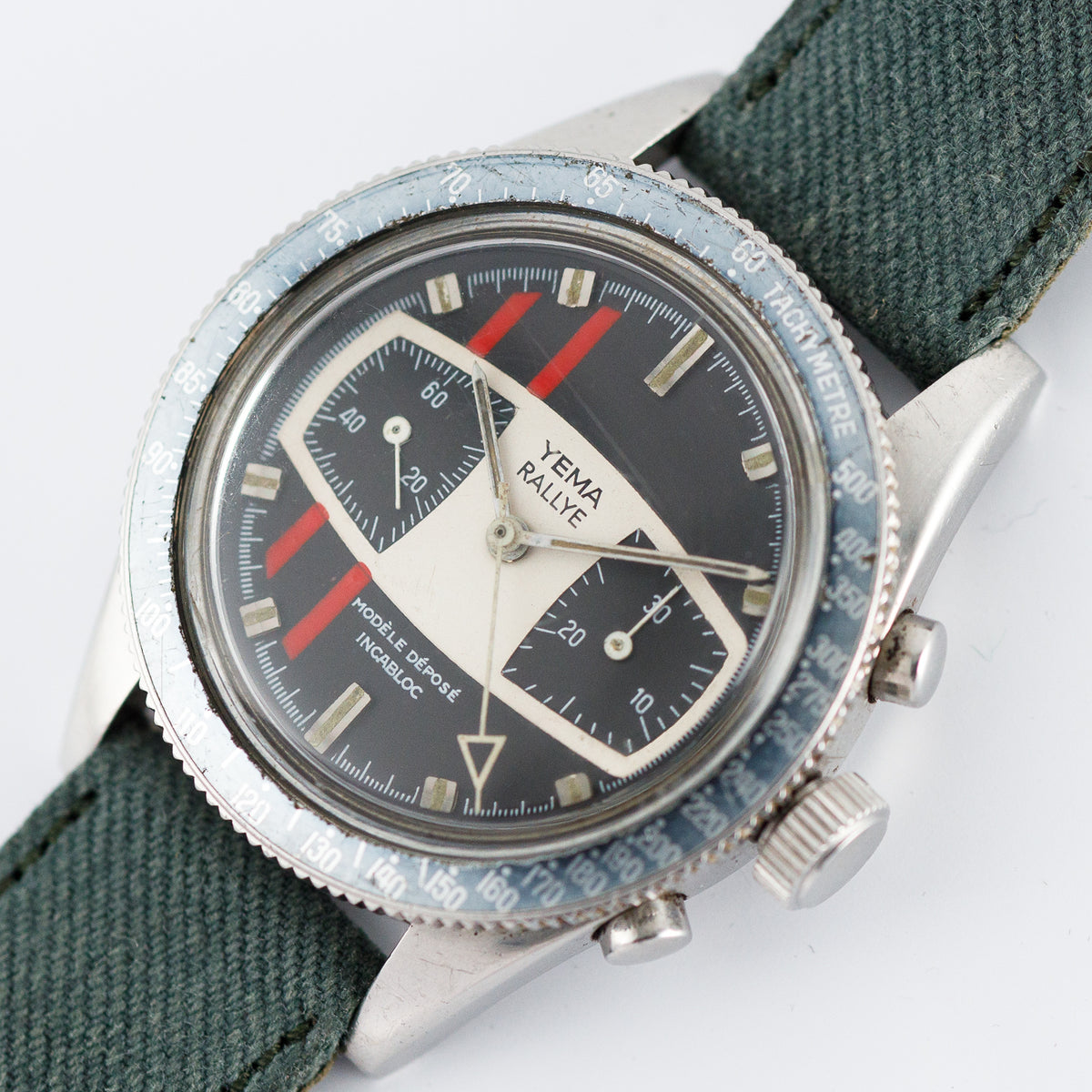 YEMA RALLYE Ref.9312 No Date Ghost Bezel MARIO ANDRETTI