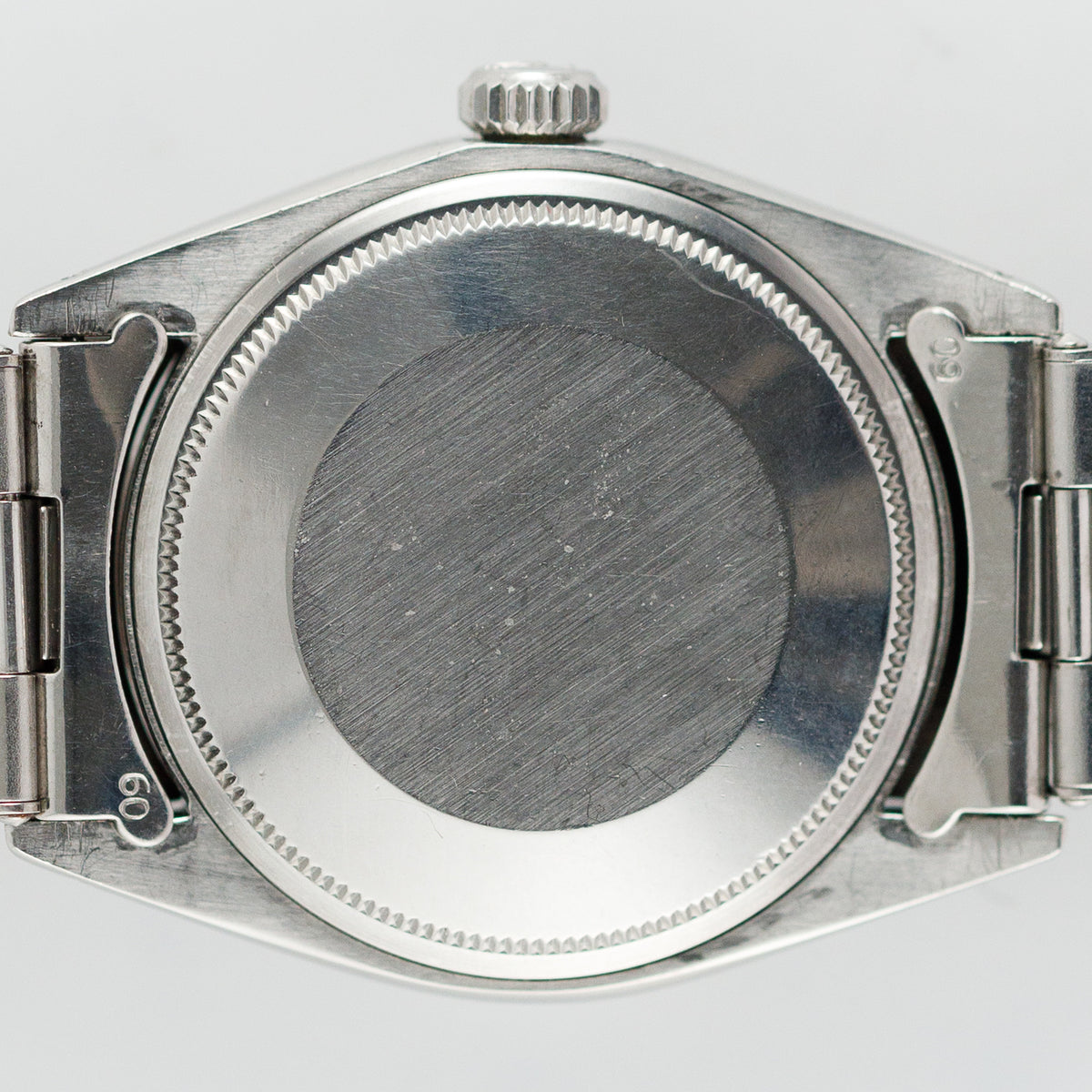 ROLEX OYSTER PERPETUAL DATE Ref.1500 Black Gilt Patina Dial