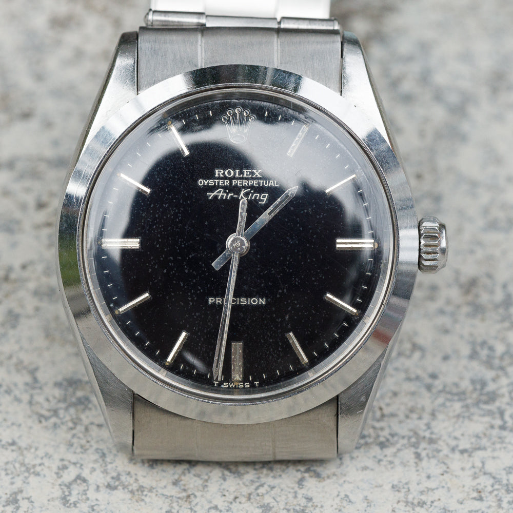 ROLEX Air-King Ref.5500 Glossy Black Glit Dial