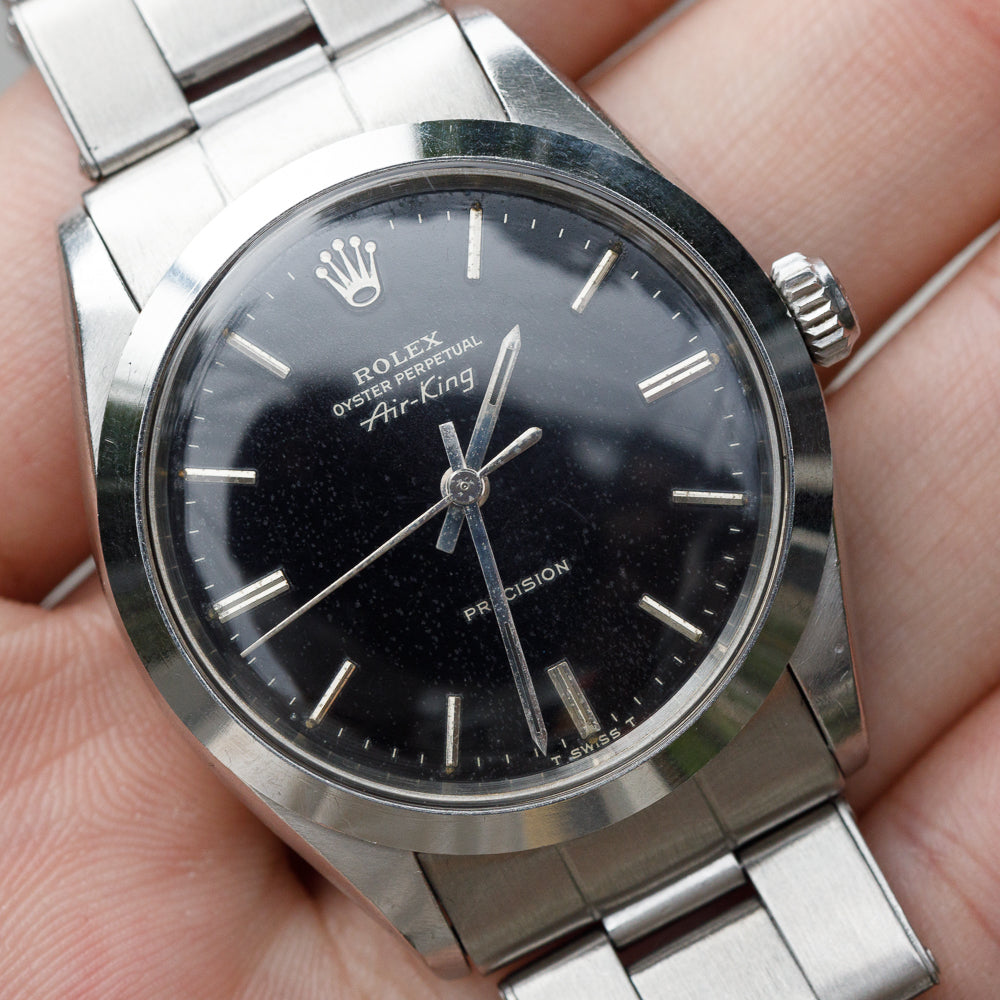 ROLEX Air-King Ref.5500 Glossy Black Glit Dial