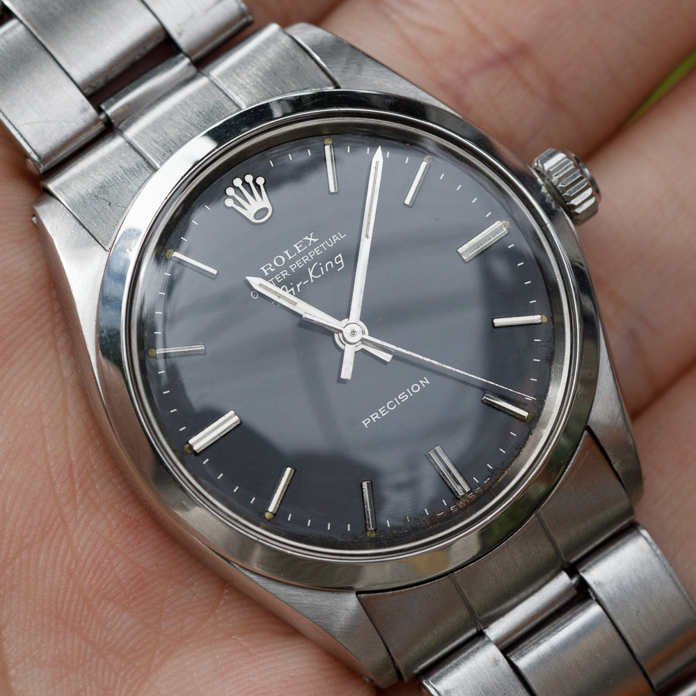 ROLEX Air-King Ref.5500 Glossy Black Glit Dial