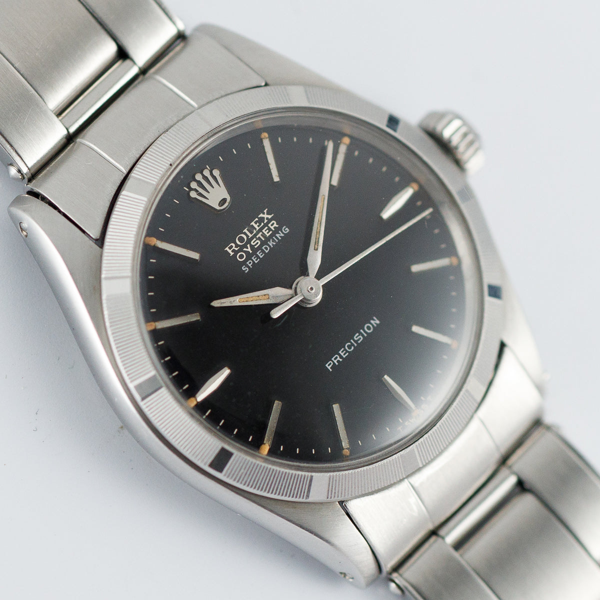 ROLEX OYSTER SPEEDKING Ref.6431 Black Gilt Dial
