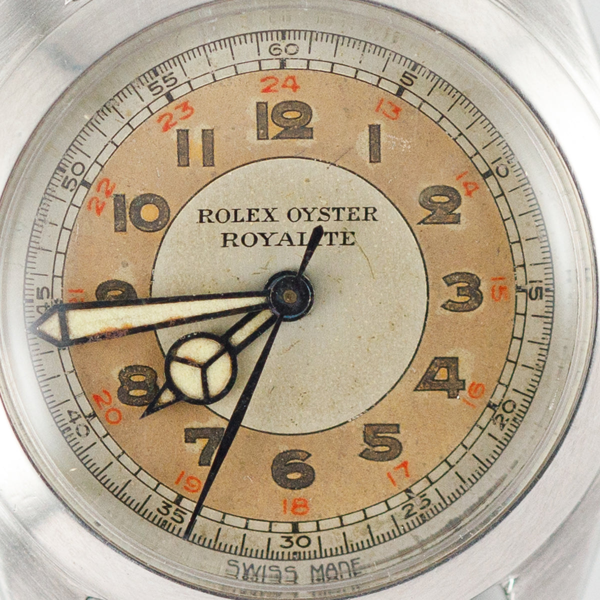 ROLEX OYSTER ROYALITE Ref.4220 Two Tone military Dial