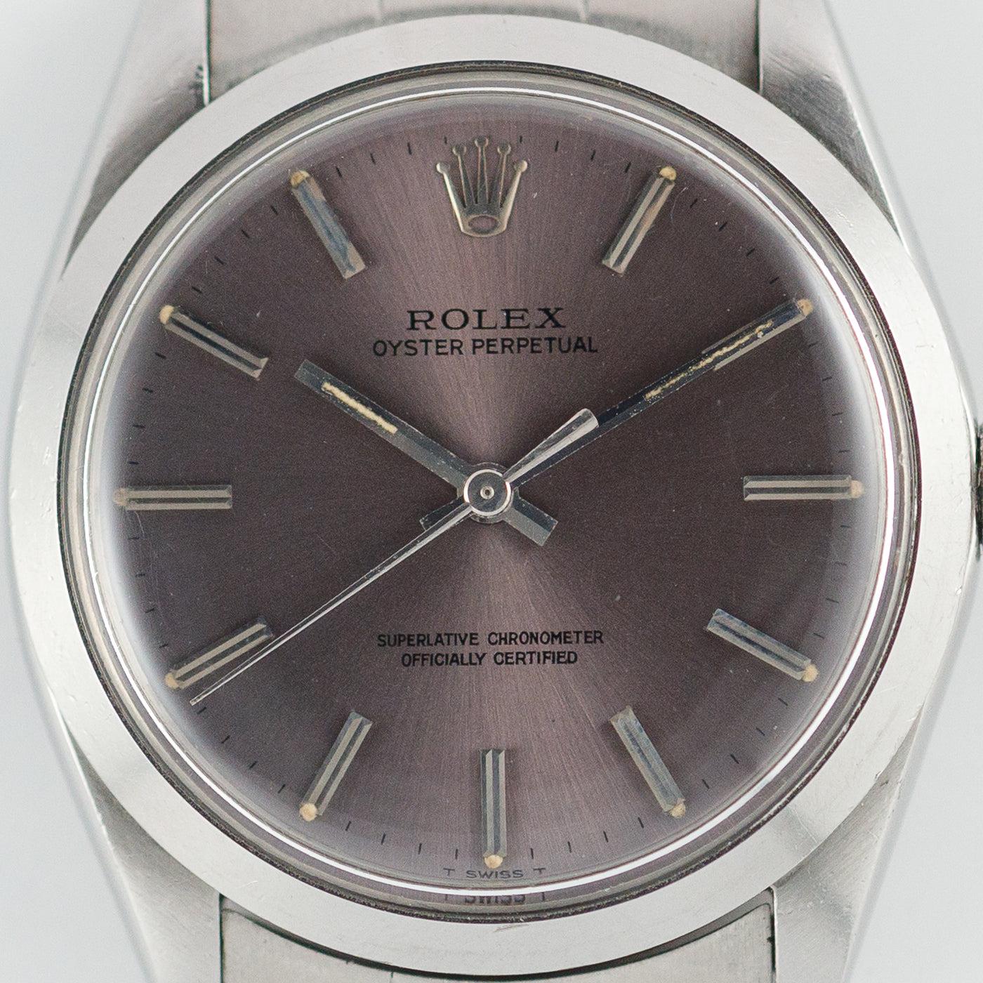 ROLEX OYSTER PERPETUAL Ref.1002 Purple Dial – TIMEANAGRAM