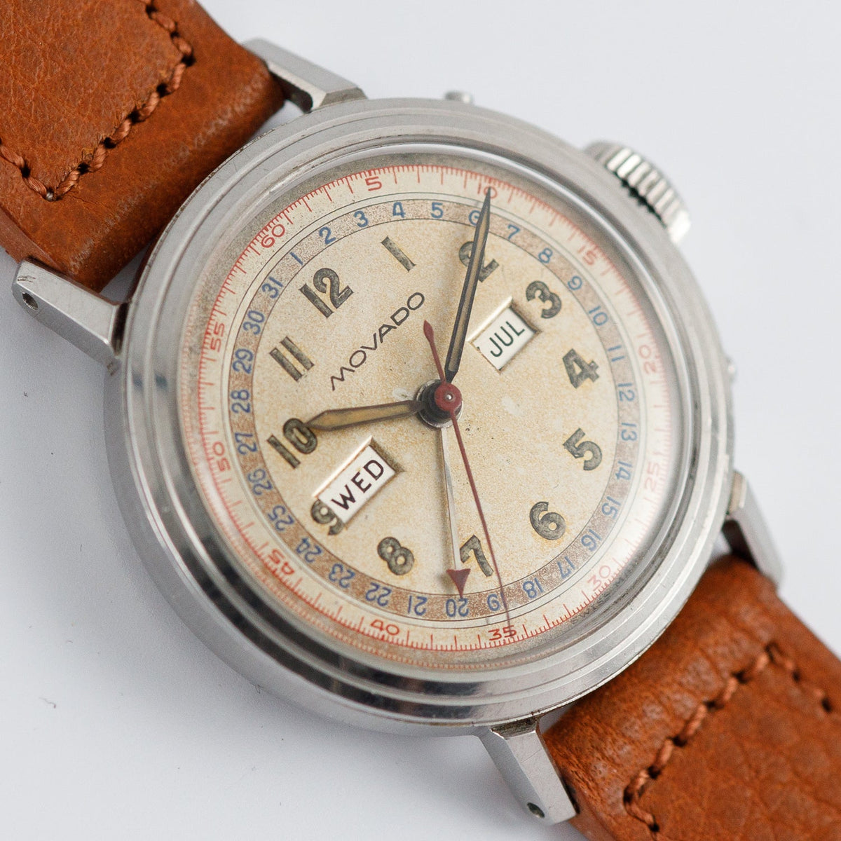 MOVADO Ref.14819 Triple Calendar Step Bezel